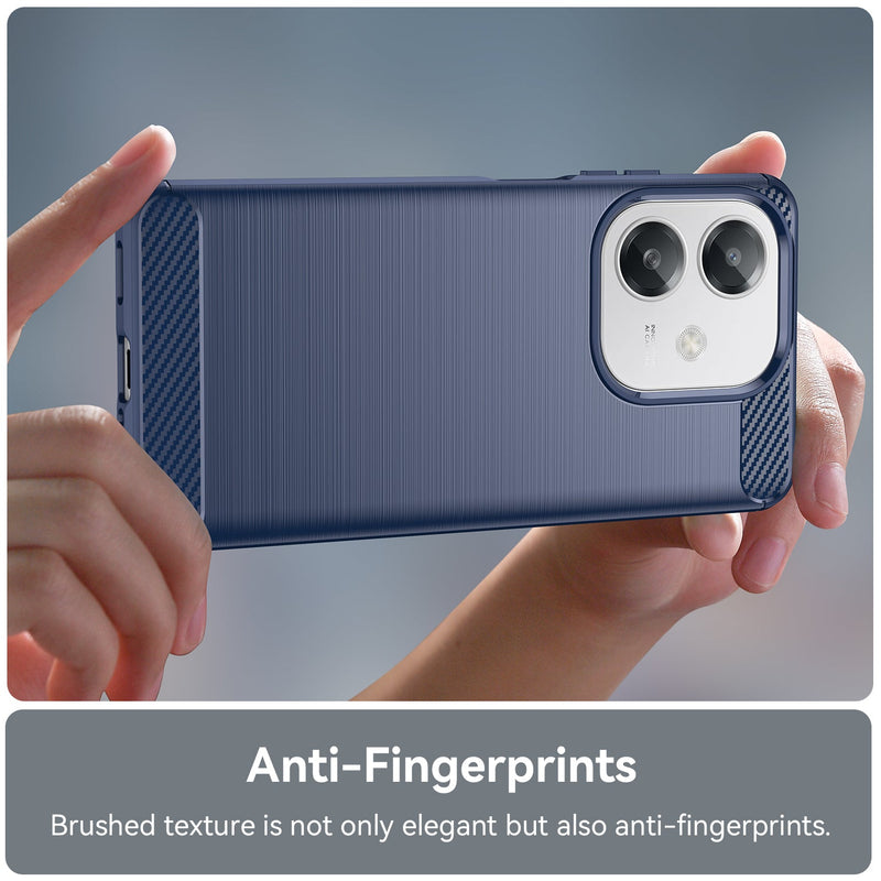 OPPO A40 4G Carbon Fibre Brushed Case [Navy]