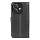 OPPO A40 4G PU Leather Wallet Case [Black]