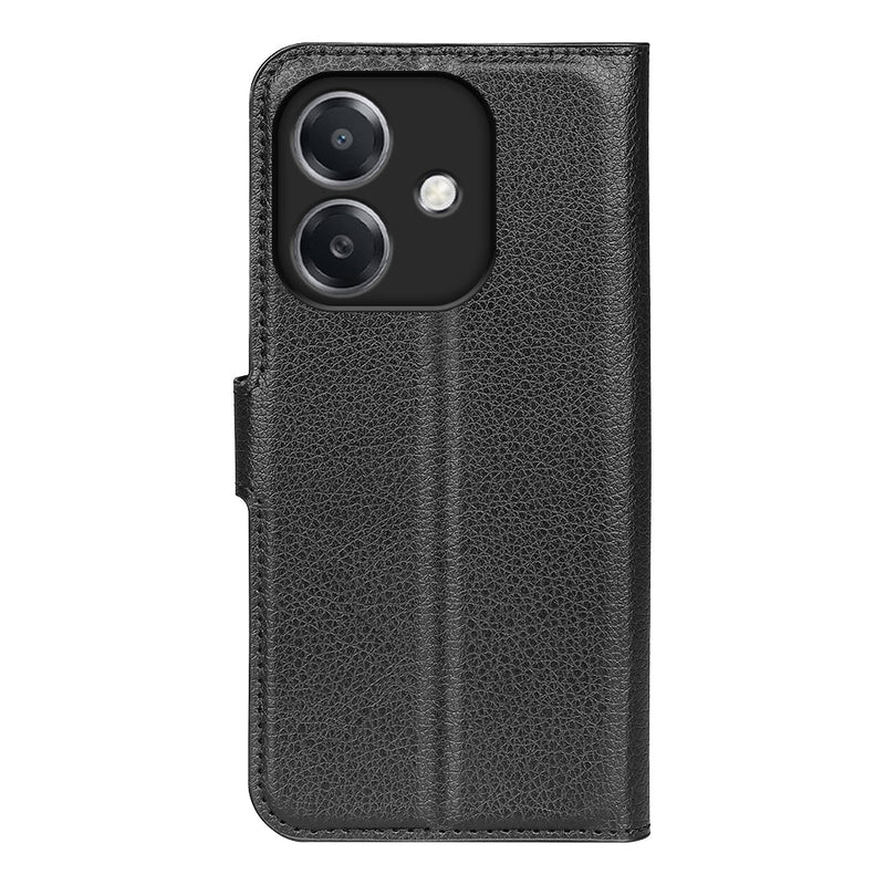 OPPO A40 4G PU Leather Wallet Case [Black]