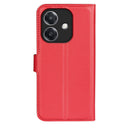 OPPO A40 4G PU Leather Wallet Case [Red]