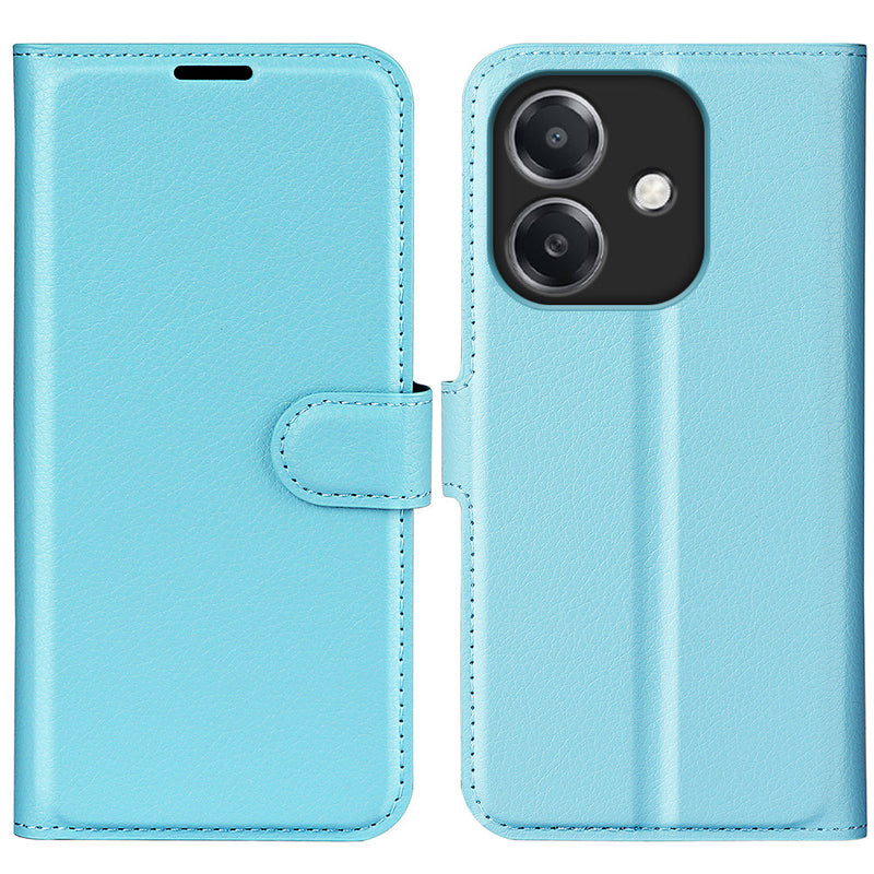 OPPO A40 4G PU Leather Wallet Case [LightBlue]