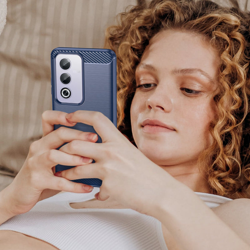 OPPO A80 5G Carbon Fibre Brushed Case (Navy)