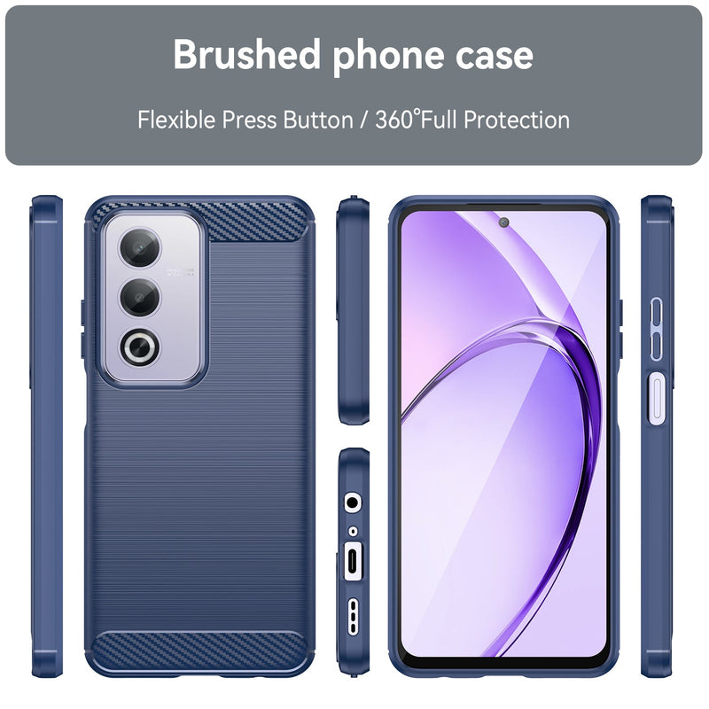 OPPO A80 5G Carbon Fibre Brushed Case (Navy)