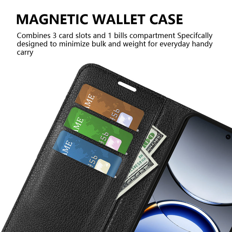 OPPO Find X8 Pro PU Wallet Case (Red)