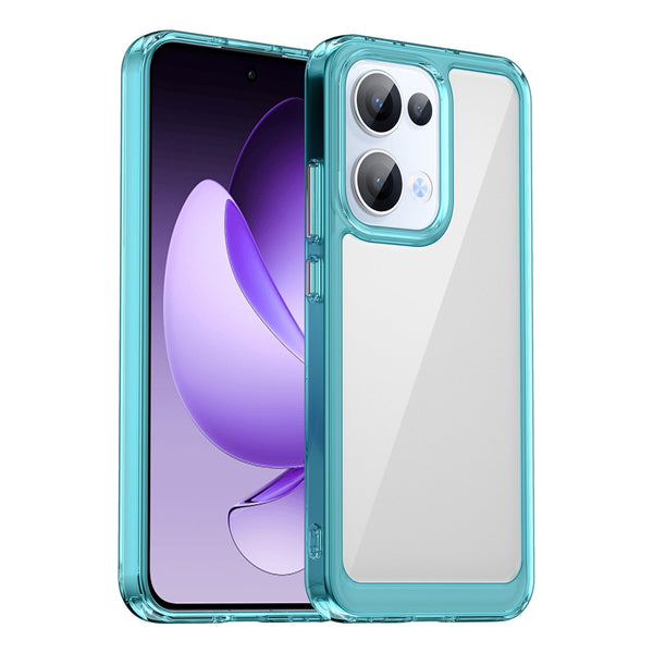 OPPO Reno 13 5G Soft TPU Bumper Case [Clear Blue]