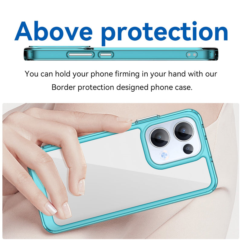 OPPO Reno 13 5G Soft TPU Bumper Case [Clear Blue]