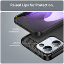 OPPO Reno 13 5G Carbon Fibre TPU Case Slim Shockproof Cover Black