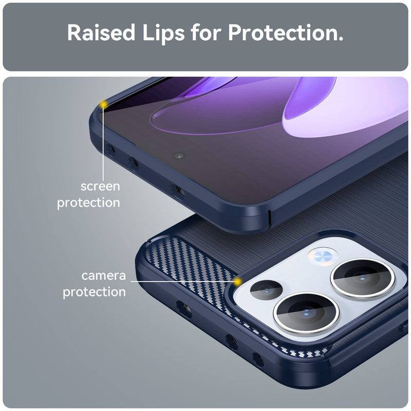 OPPO Reno 13 5G Carbon Fibre Brushed Case [Navy]