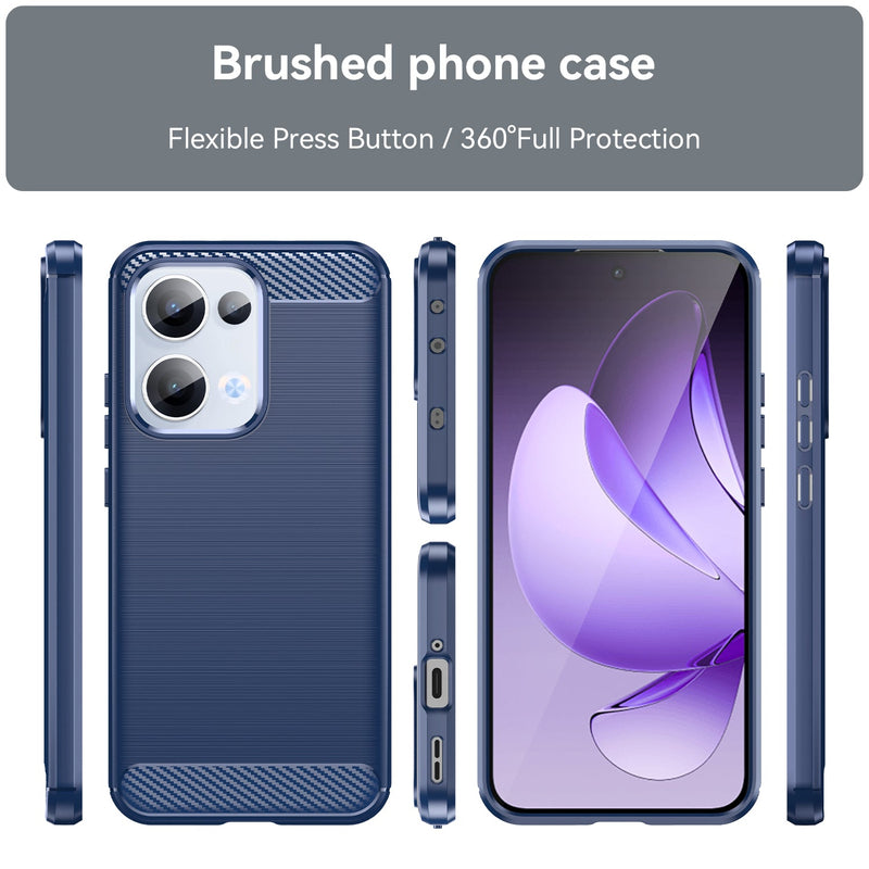 OPPO Reno 13 5G Carbon Fibre Brushed Case [Navy]