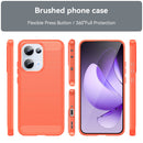 OPPO Reno 13 5G Carbon Fibre TPU Case Slim Shockproof Cover Red