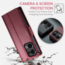 OPPO Reno 13 5G CaseMe Retro Wallet Case [Maroon]