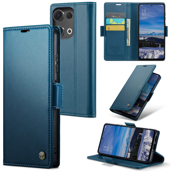 OPPO Reno 13 5G CaseMe Retro Wallet Case [Navy]