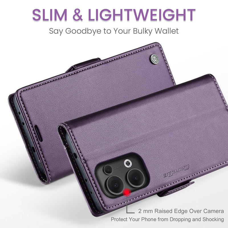 OPPO Reno 13 5G CaseMe Retro Wallet Case [Purple]