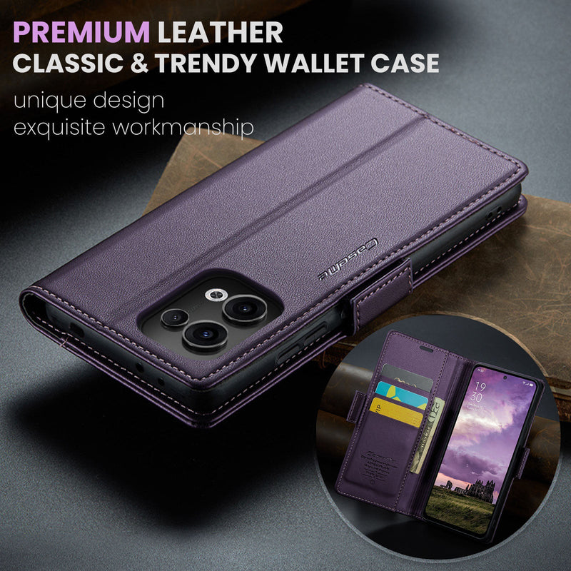 OPPO Reno 13 5G CaseMe Retro Wallet Case [Purple]