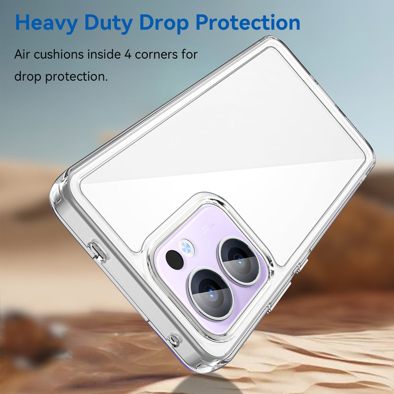 OPPO Reno 13 F 5G Soft TPU Bumper Case [Clear]