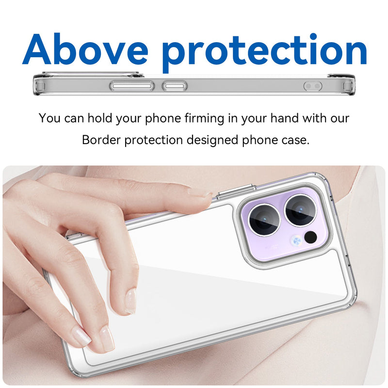 OPPO Reno 13 F 5G Soft TPU Bumper Case [Clear]