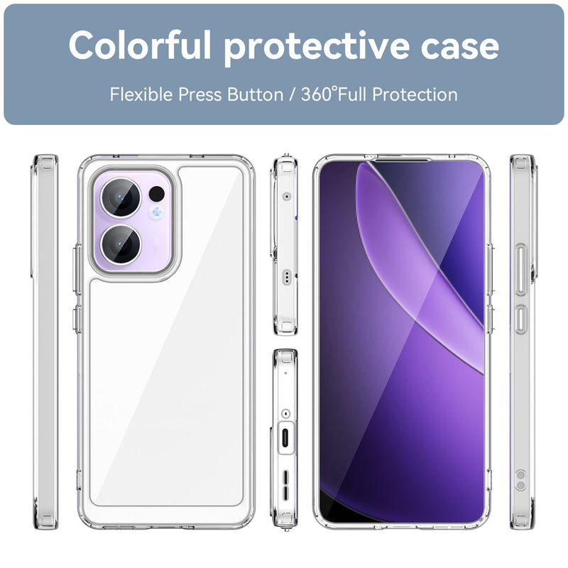 OPPO Reno 13 F 5G Soft TPU Bumper Case [Clear]
