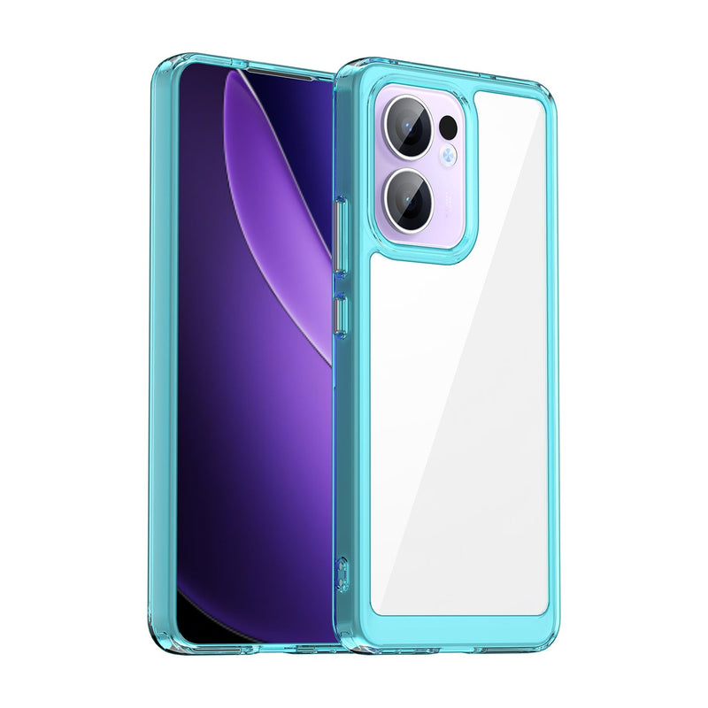 OPPO Reno 13 F 5G Soft TPU Bumper Case [Clear Blue]