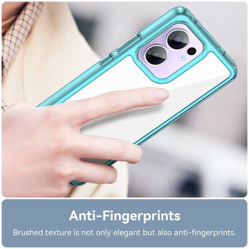 OPPO Reno 13 F 5G Soft TPU Bumper Case [Clear Blue]