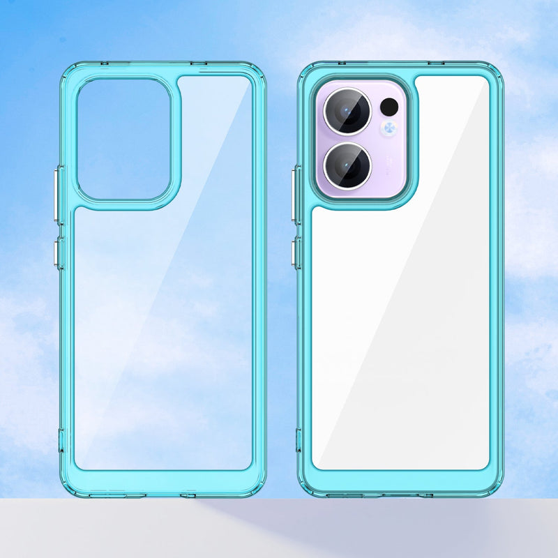 OPPO Reno 13 F 5G Soft TPU Bumper Case [Clear Blue]