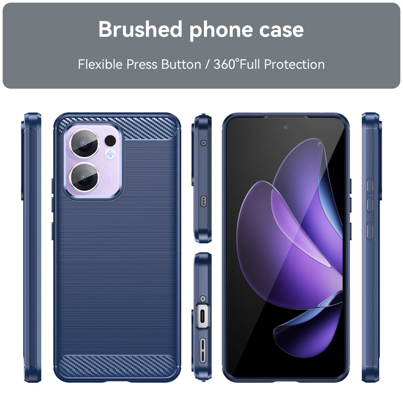 OPPO Reno 13 F 5G Carbon Fibre Brushed Case [Navy]