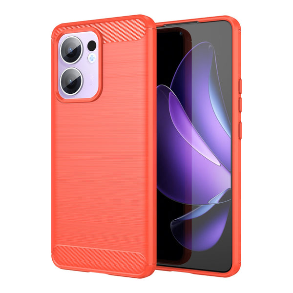 OPPO Reno 13 F 5G Carbon Fibre Brushed Case [Red]