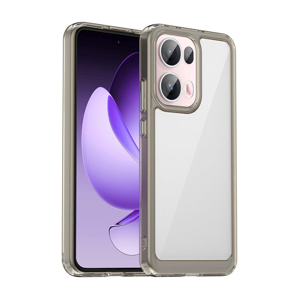 OPPO Reno 13 Pro 5G Soft TPU Bumper Case [Clear Grey]