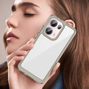 OPPO Reno 13 Pro 5G Soft TPU Bumper Case [Clear Grey]