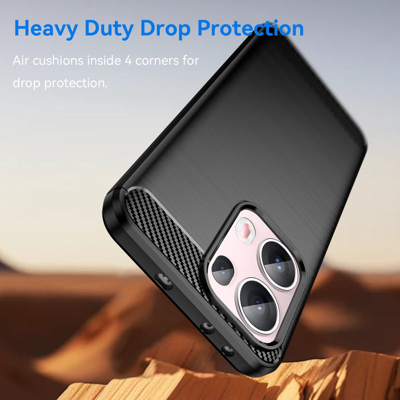 OPPO Reno 13 Pro 5G Carbon Fibre Brushed Case [Black]