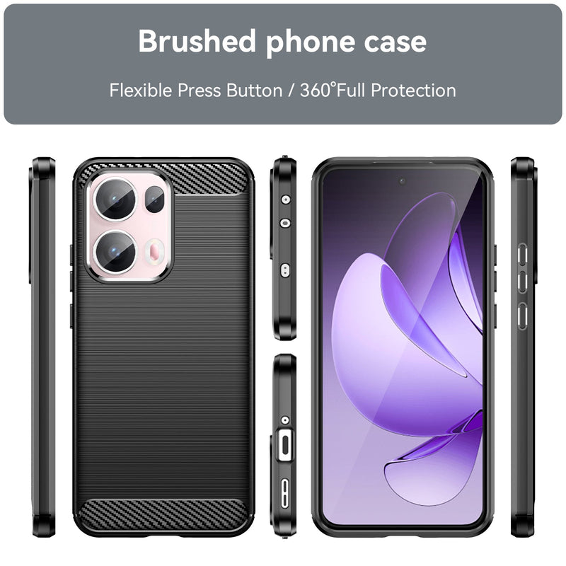 OPPO Reno 13 Pro 5G Carbon Fibre Brushed Case [Black]
