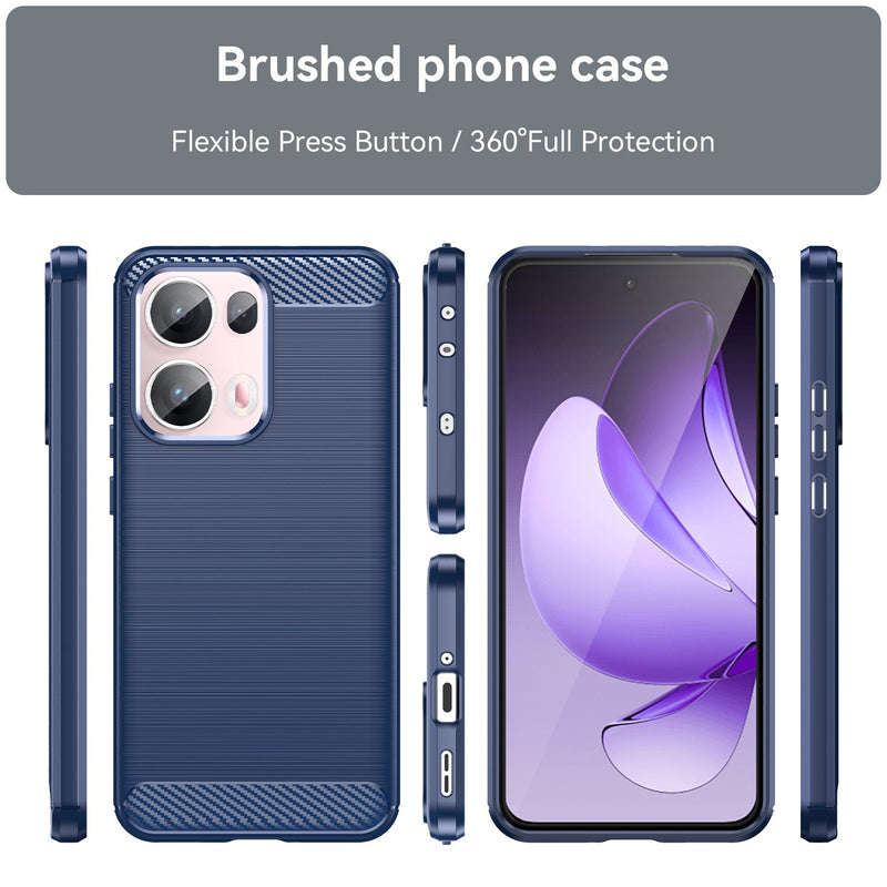 OPPO Reno 13 Pro 5G Carbon Fibre Brushed Case [Navy]