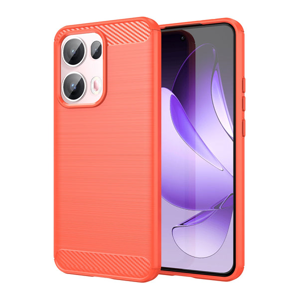 OPPO Reno 13 Pro 5G Carbon Fibre Brushed Case [Red]