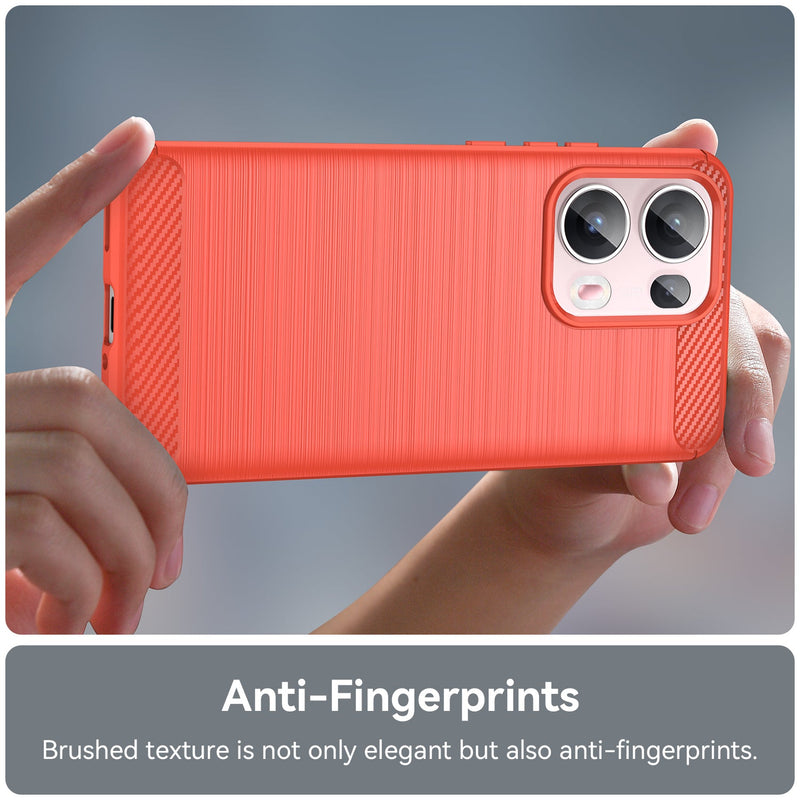 OPPO Reno 13 Pro 5G Carbon Fibre Brushed Case [Red]