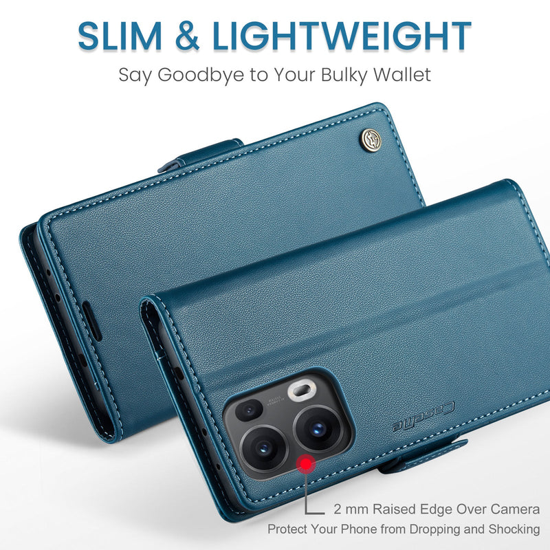 OPPO Reno 13 Pro 5G CaseMe Retro Wallet Case [Navy]