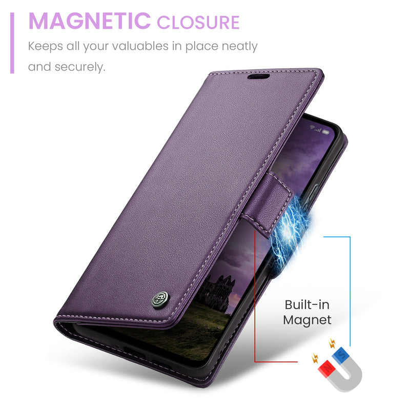 OPPO Reno 13 Pro 5G CaseMe Retro Wallet Case [Purple]