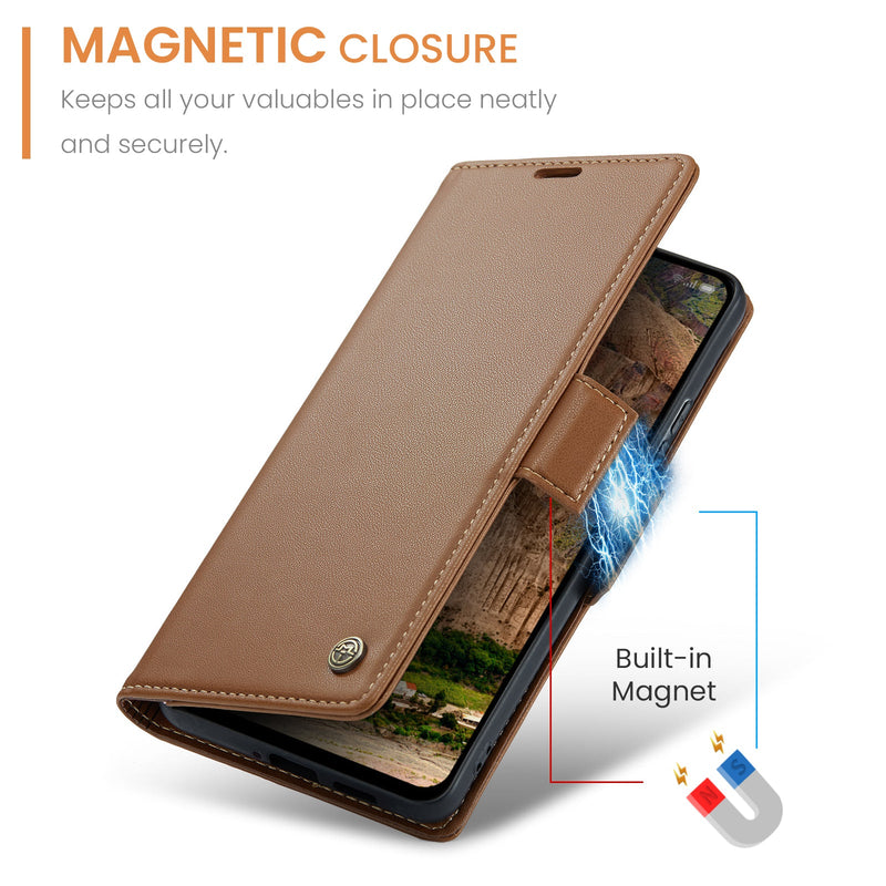 OPPO Reno 13 Pro 5G CaseMe Retro Wallet Case [Brown]