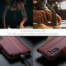 Samsung Galaxy S22 CaseMe 023 Wallet Flip Cover, RFID Protection, Card Holder