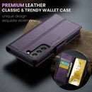 Samsung Galaxy S22 CaseMe 023 Wallet Flip Cover, RFID Protection, Card Holder