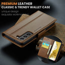 Samsung Galaxy S22 CaseMe 023 Wallet Flip Cover, RFID Protection, Card Holder