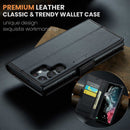 Samsung Galaxy S22 Ultra CaseMe 023 Wallet Flip Cover, RFID Protection, Card Holder