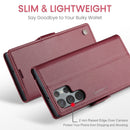 Samsung Galaxy S22 Ultra CaseMe 023 Wallet Flip Cover, RFID Protection, Card Holder