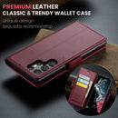 Samsung Galaxy S22 Ultra CaseMe 023 Wallet Flip Cover, RFID Protection, Card Holder