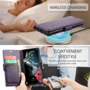 Samsung Galaxy S22 Ultra CaseMe 023 Wallet Flip Cover, RFID Protection, Card Holder