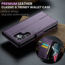 Samsung Galaxy S22 Ultra CaseMe 023 Wallet Flip Cover, RFID Protection, Card Holder