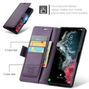 Samsung Galaxy S22 Ultra CaseMe 023 Wallet Flip Cover, RFID Protection, Card Holder