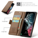 Samsung Galaxy S22 Ultra CaseMe 023 Wallet Flip Cover, RFID Protection, Card Holder