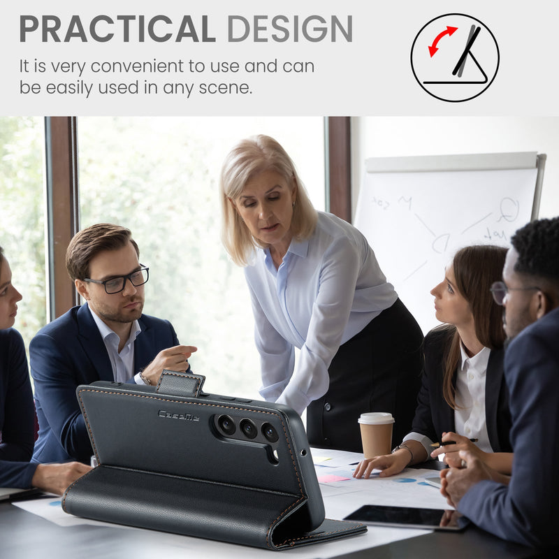 Samsung Galaxy S23 CaseMe 023 Wallet Flip Cover, RFID Protection, Card Holder