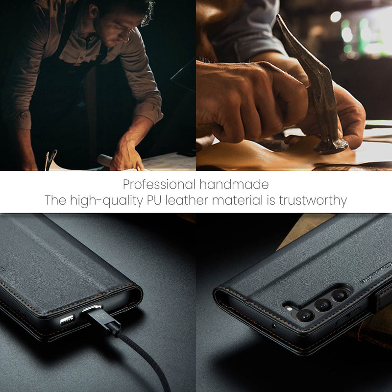 Samsung Galaxy S23 CaseMe 023 Wallet Flip Cover, RFID Protection, Card Holder