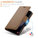 Samsung Galaxy S23 CaseMe 023 Wallet Flip Cover, RFID Protection, Card Holder