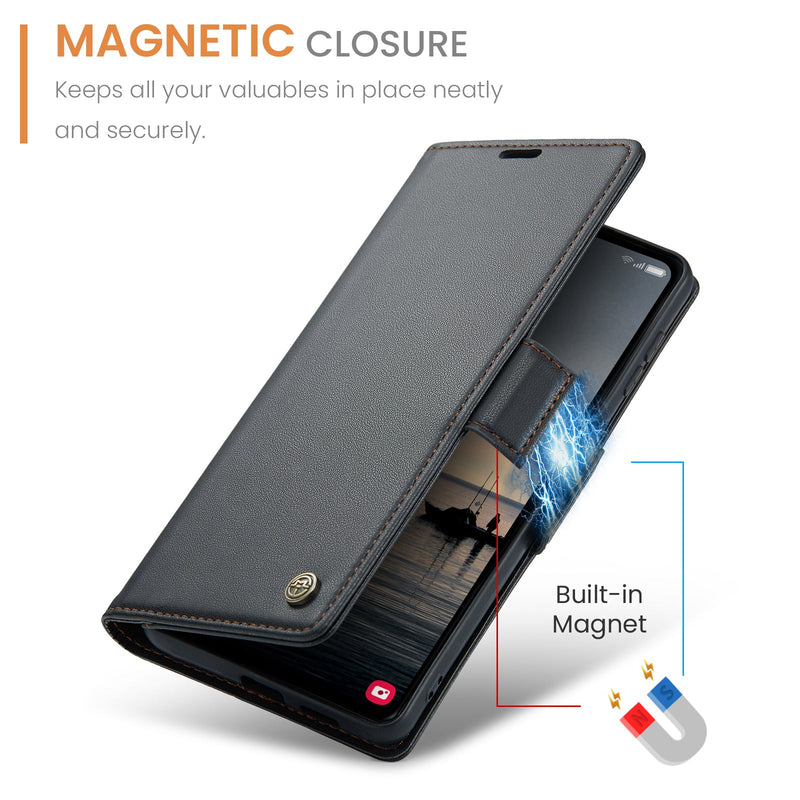 Samsung Galaxy S23 FE Retro PU Leather Wallet Case